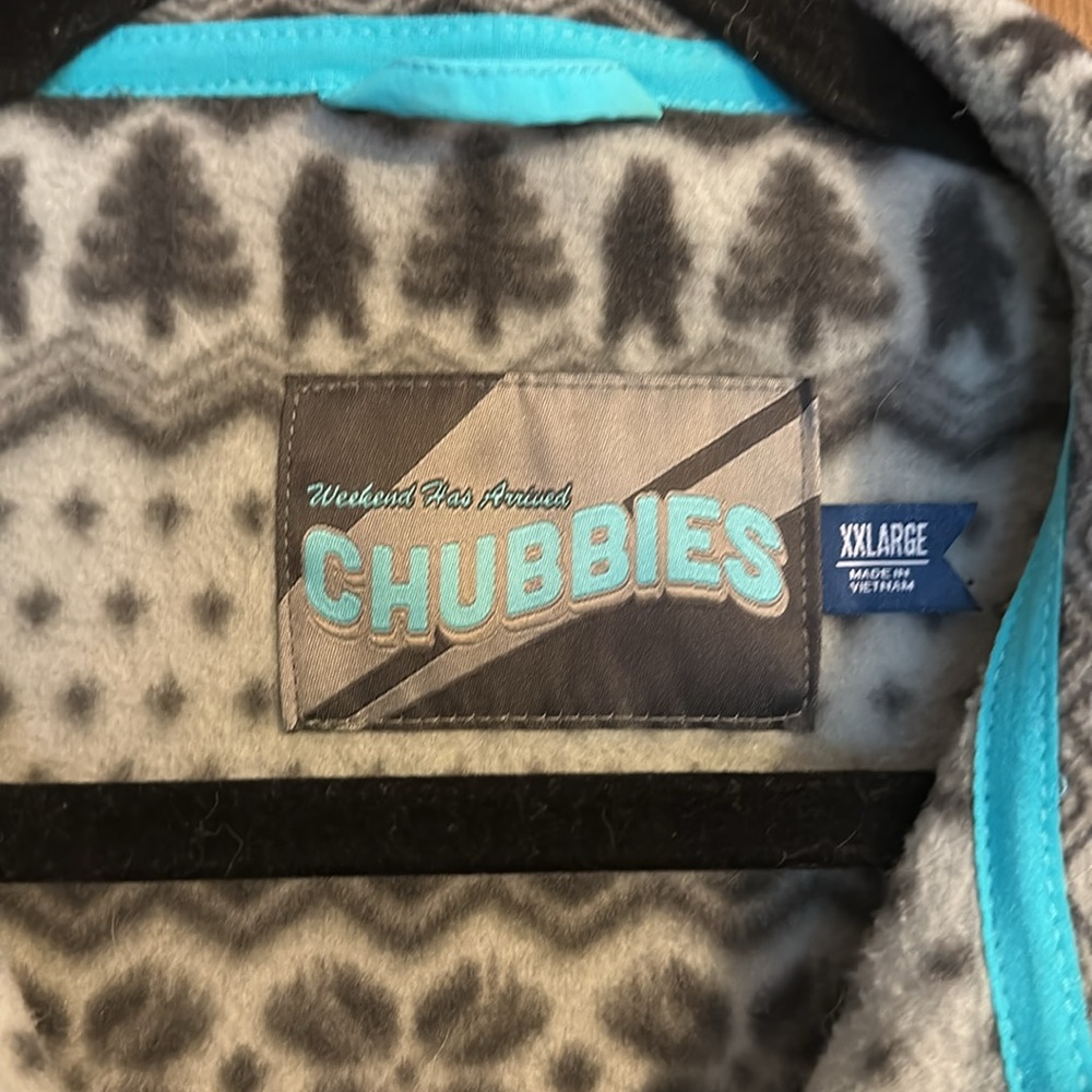 Chubbies Gray And Black Bear Patterned Pullover - image 2